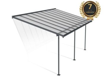 NADSTREEK ZA TERASO PALRAM SIERRA, SIVA/TRANSPARENT 3X5,46M